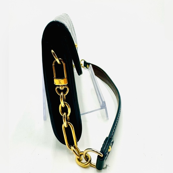 Auth Louis Vuitton Green Monogram Vernis Subset Boulevard Clutch Pouchette WOC - Picture 5 of 16